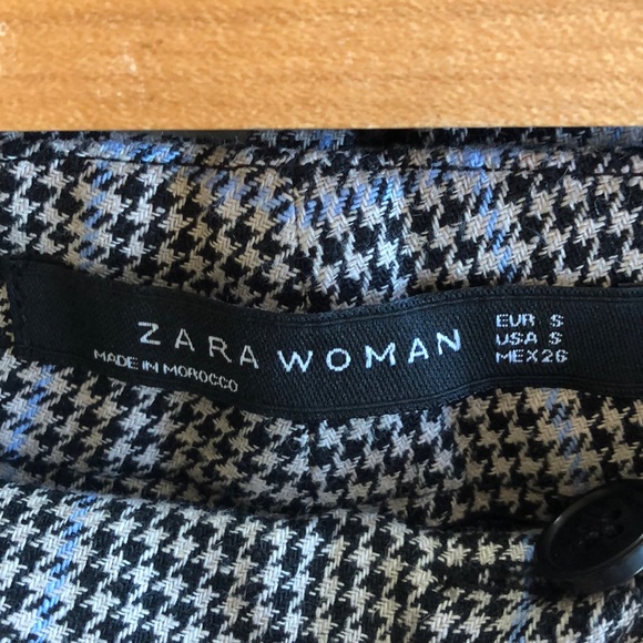 NWT Zara Woman Houndstooth Trousers - S - Picture 4 of 5